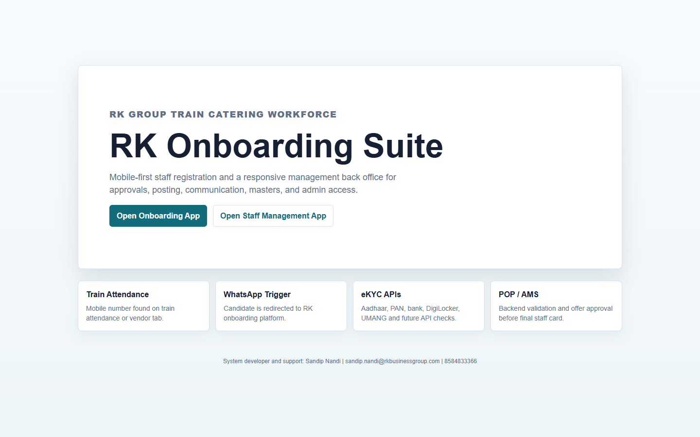 RK Onboarding Suite