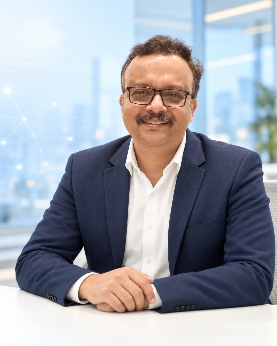 Sandip Nandi in a professional office setting